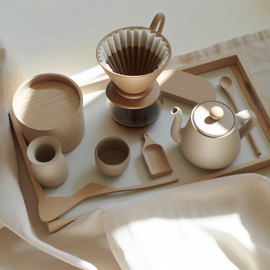 Elegant Coffee Ritual Setup