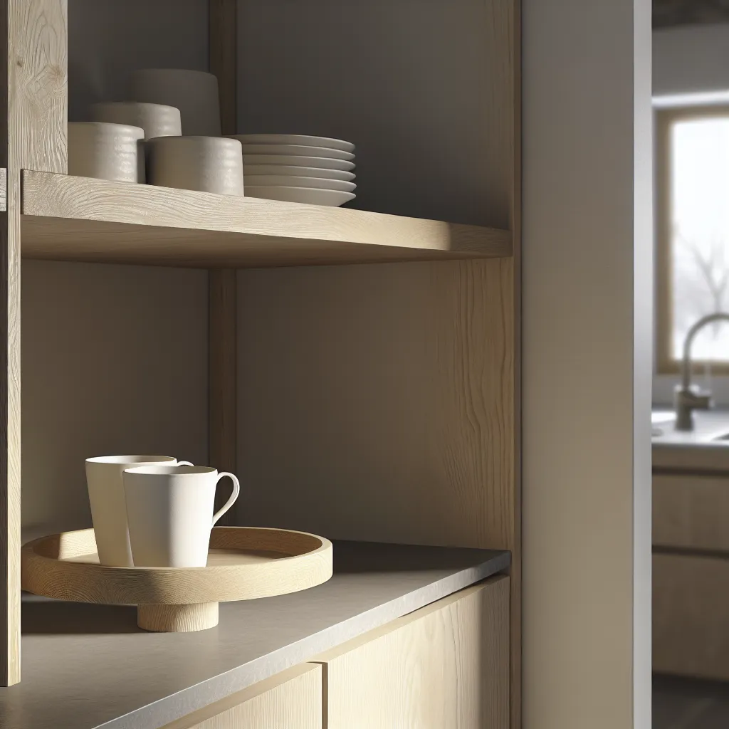 Scandinavian Coffee Corner with Winter Daylight